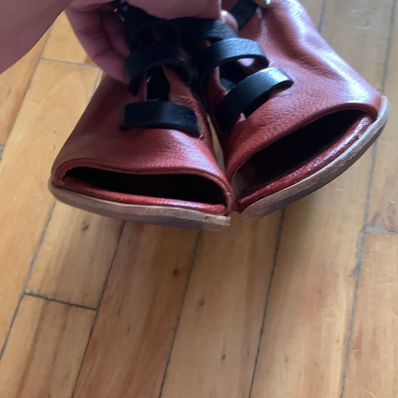 A.S.98 artsy funky heels lace up sandals - Picture 5 of 8